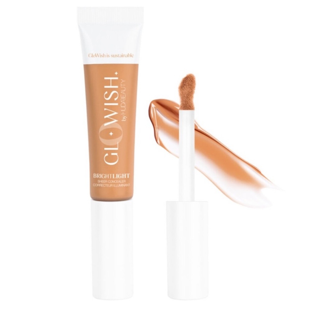 GloWish by Huda Beauty Bright Light Sheer Concealer 08 Tan 10.5ml New in Box